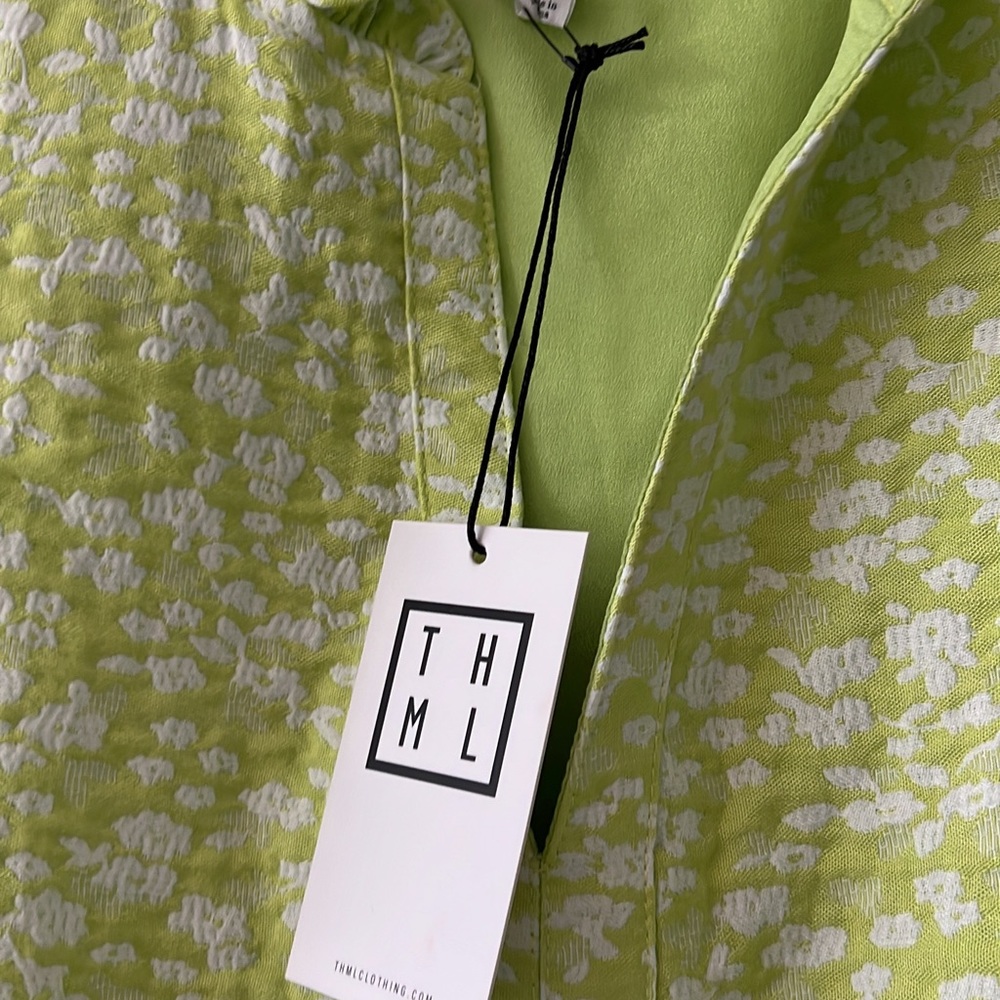 THML size Medium chartreuse dress. NWT.